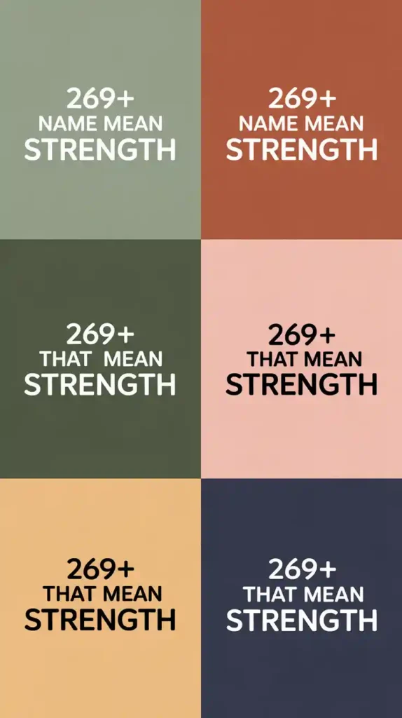 Names That Mean Strength