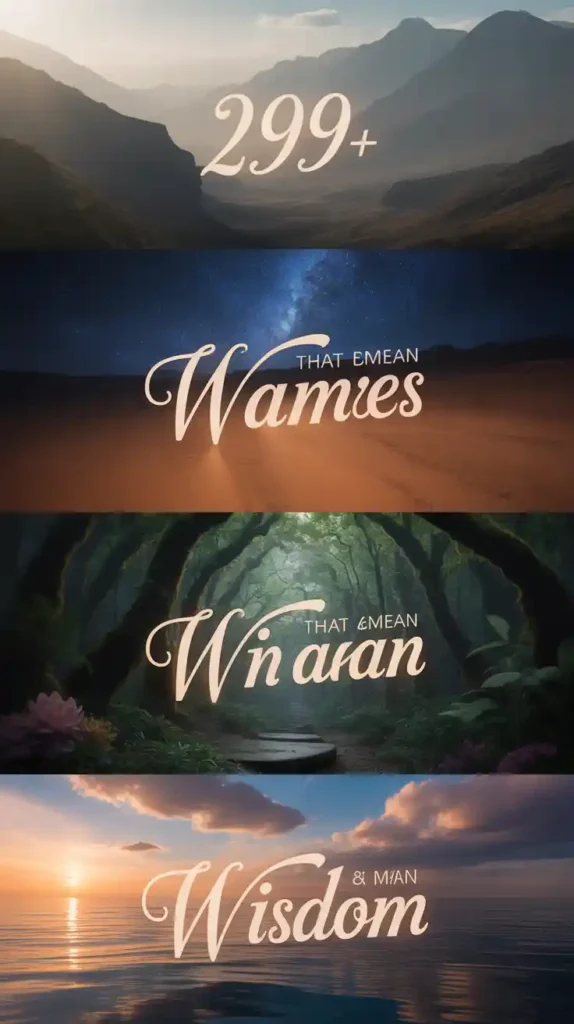 Names That Mean Wisdom