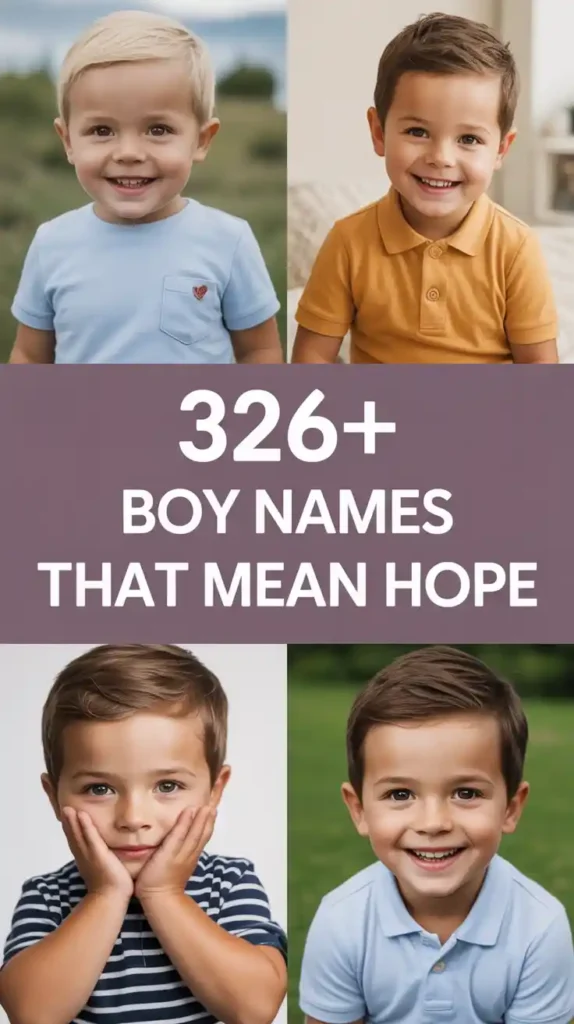 Boy Names That Mean Hope