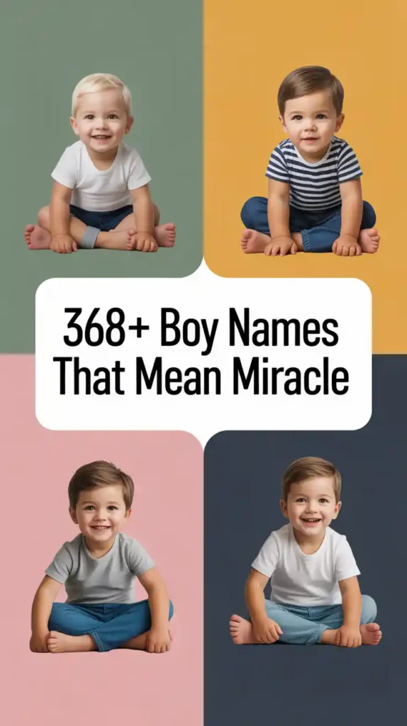 Boy Names That Mean Miracle