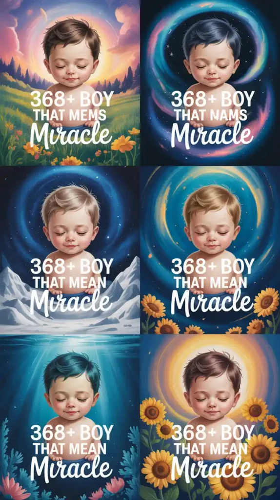 Boy Names That Mean Miracle