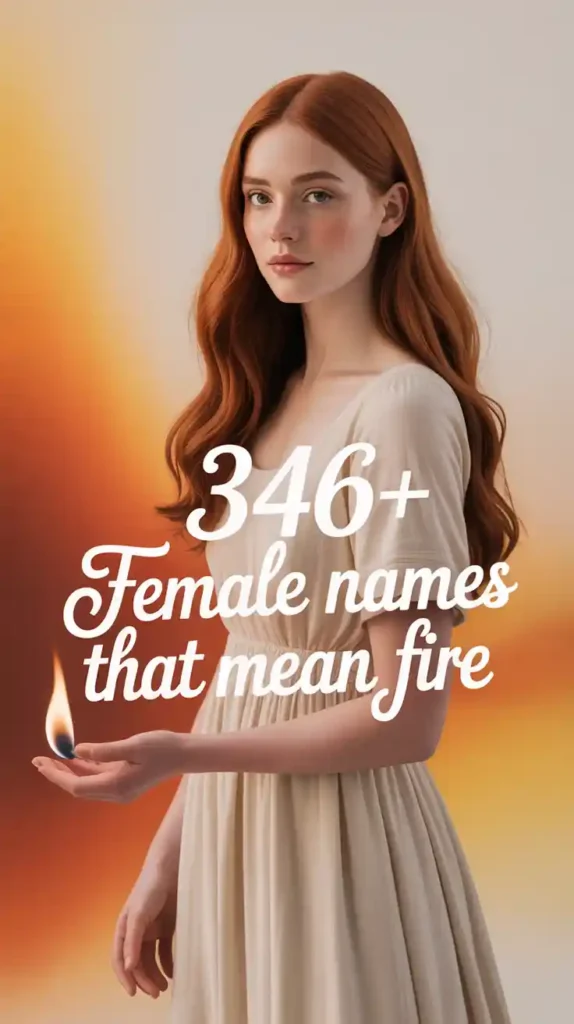 Female Names That Mean Fire