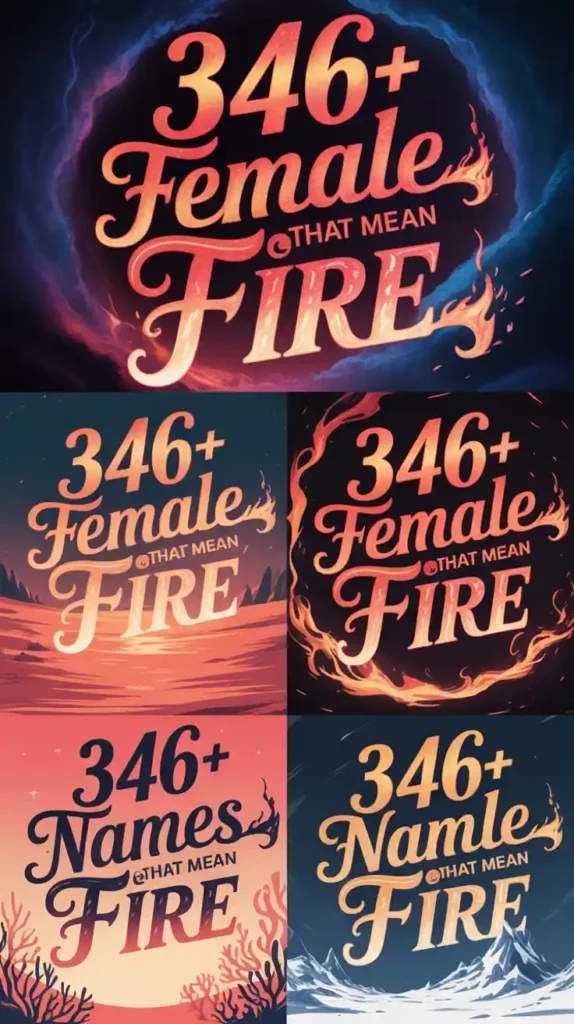 Female Names That Mean Fire