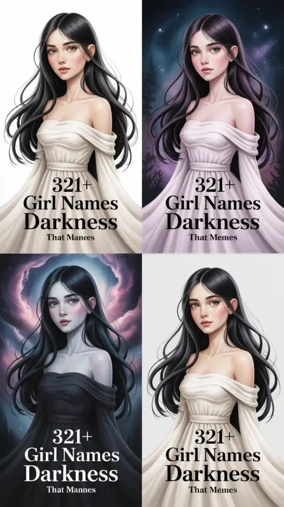 Girl Names That Mean Darkness