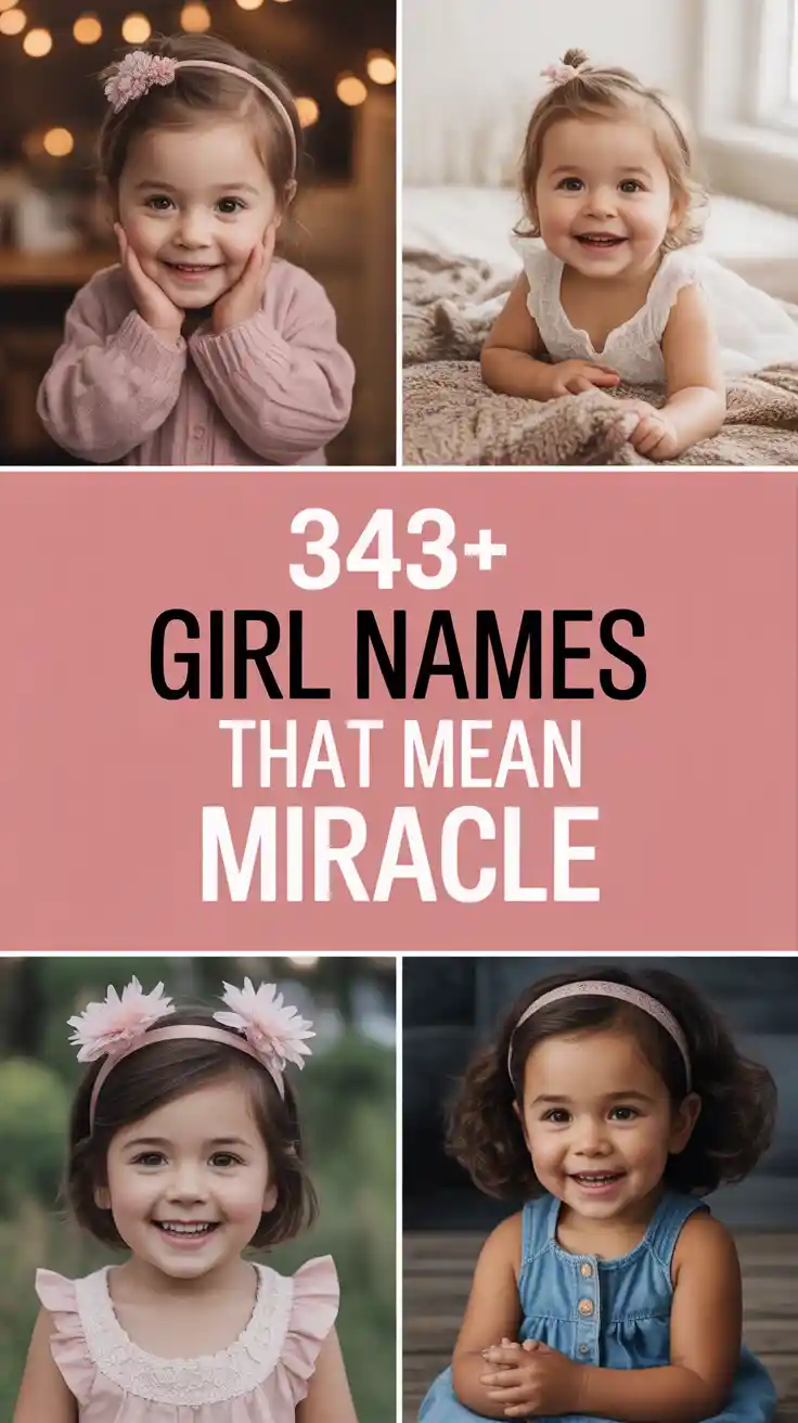 Girl Names That Mean Miracle