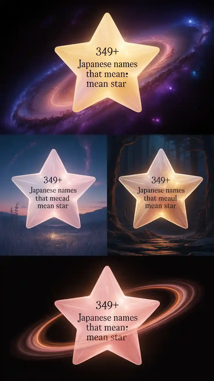 Japanese Names That Mean Star