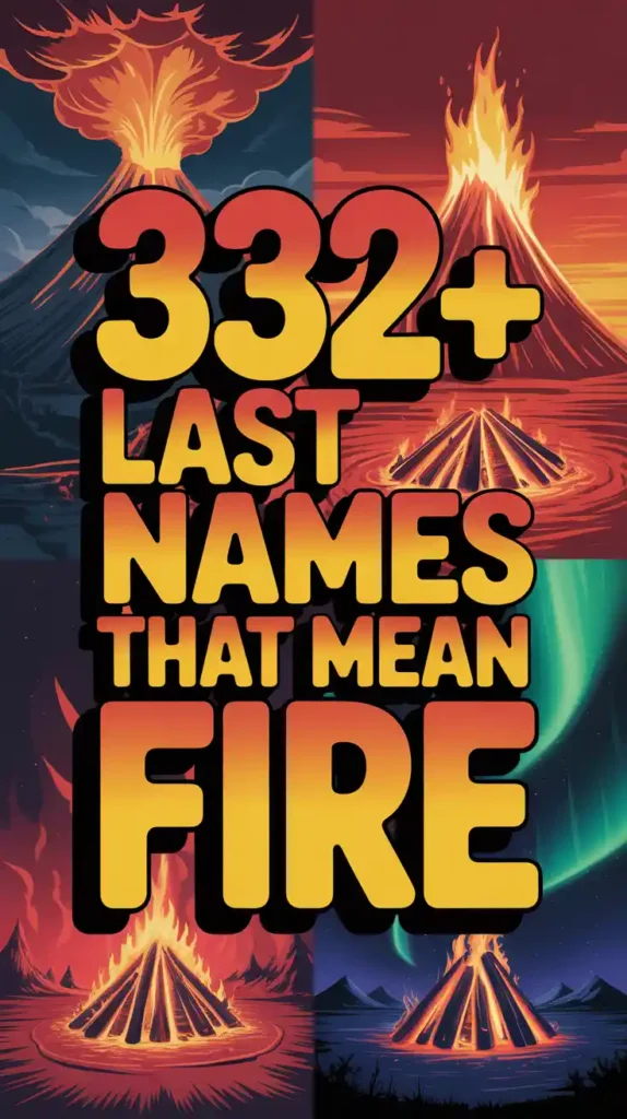 Last Names That Mean Fire