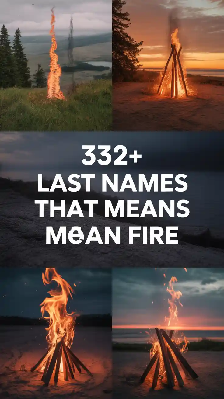 Last Names That Mean Fire