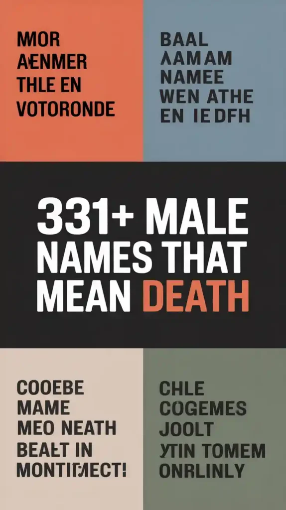Male Names That Mean Death