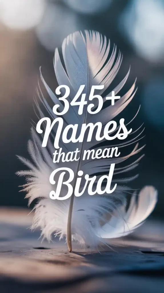 Names That Mean Bird