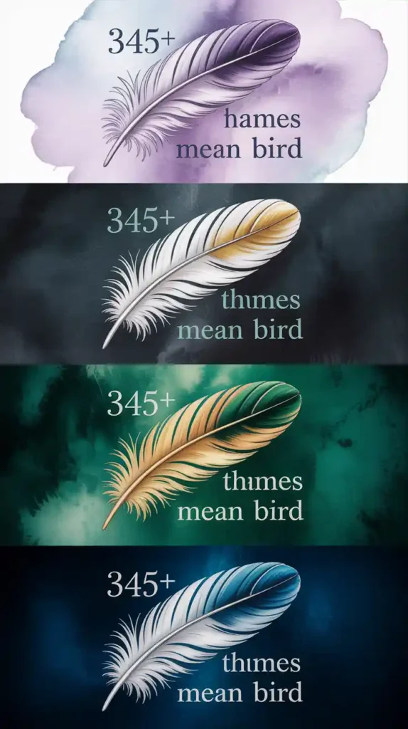 Names That Mean Bird