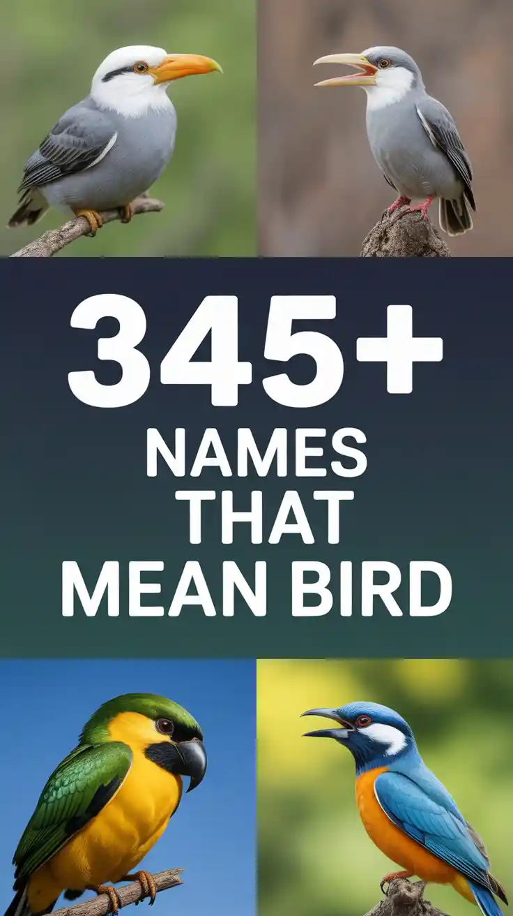 Names That Mean Bird