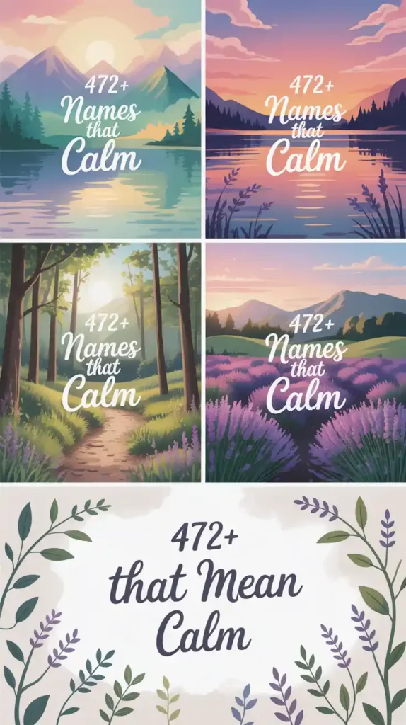 Names That Mean Calm
