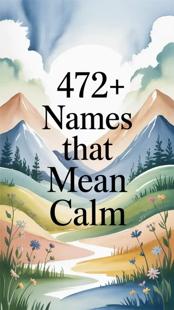 Names That Mean Calm