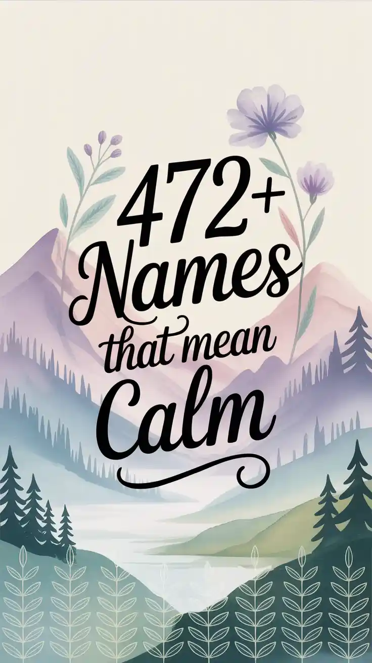 Names That Mean Calm