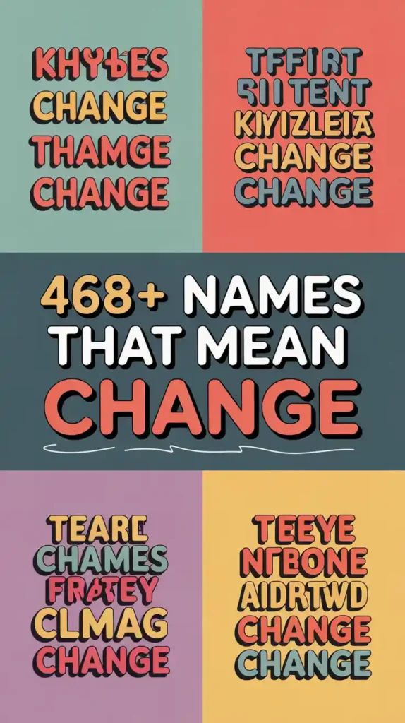 Names That Mean Change