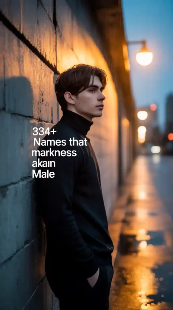 Names That Mean Darkness Male