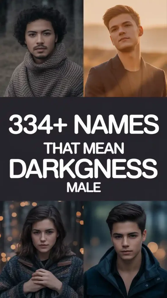 Names That Mean Darkness Male