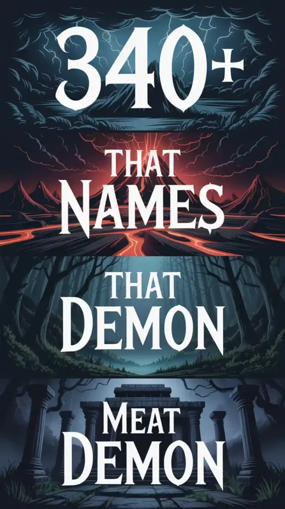 Names That Mean Demon