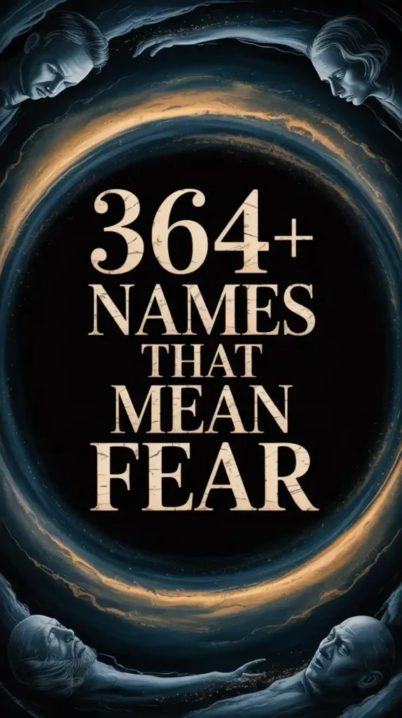 Names That Mean Fear