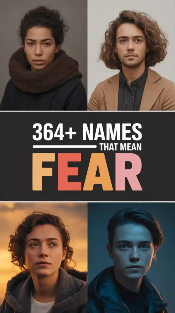 Names That Mean Fear