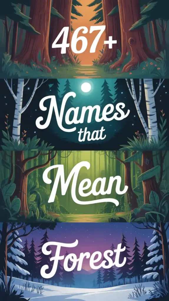 Names That Mean Forest