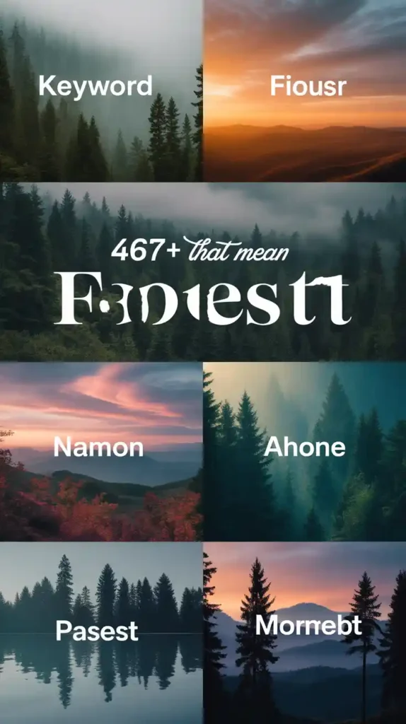 Names That Mean Forest