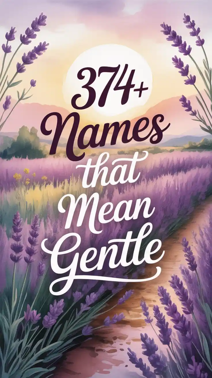 Names That Mean Gentle
