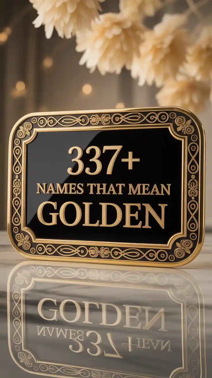 Names That Mean Golden