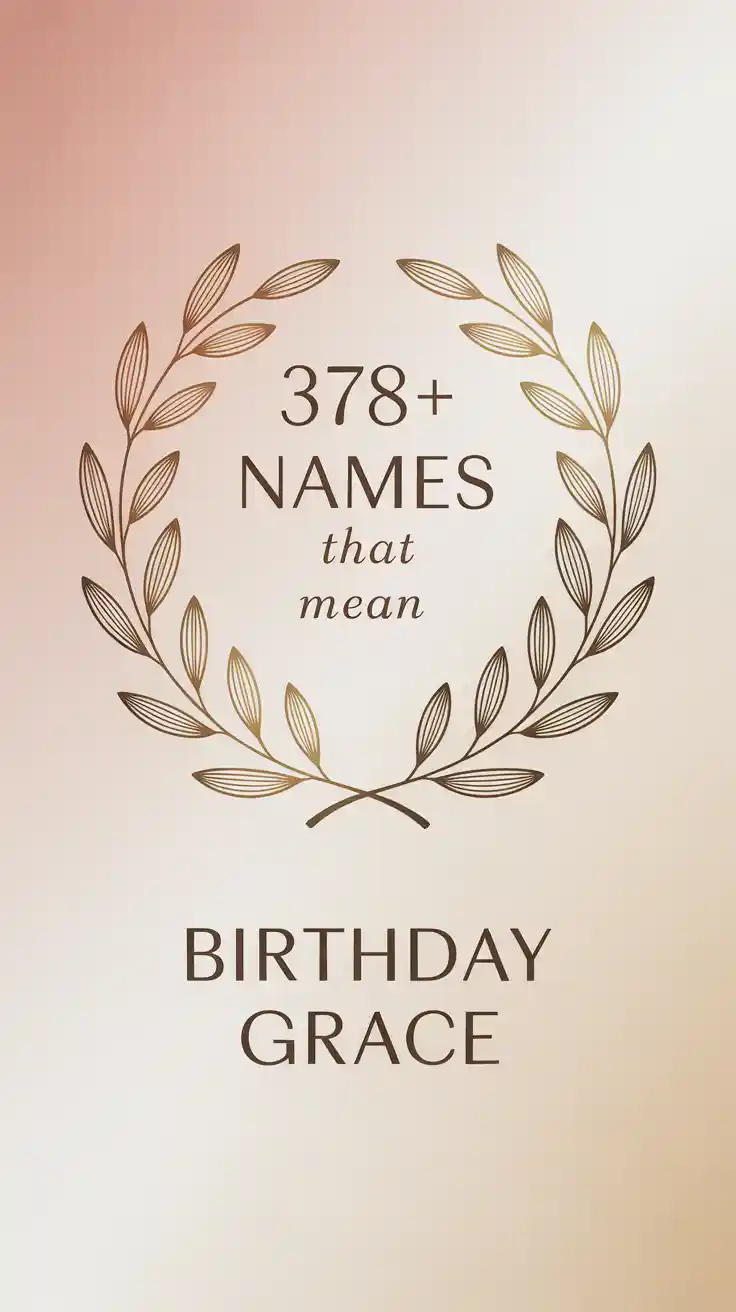 Names That Mean Grace