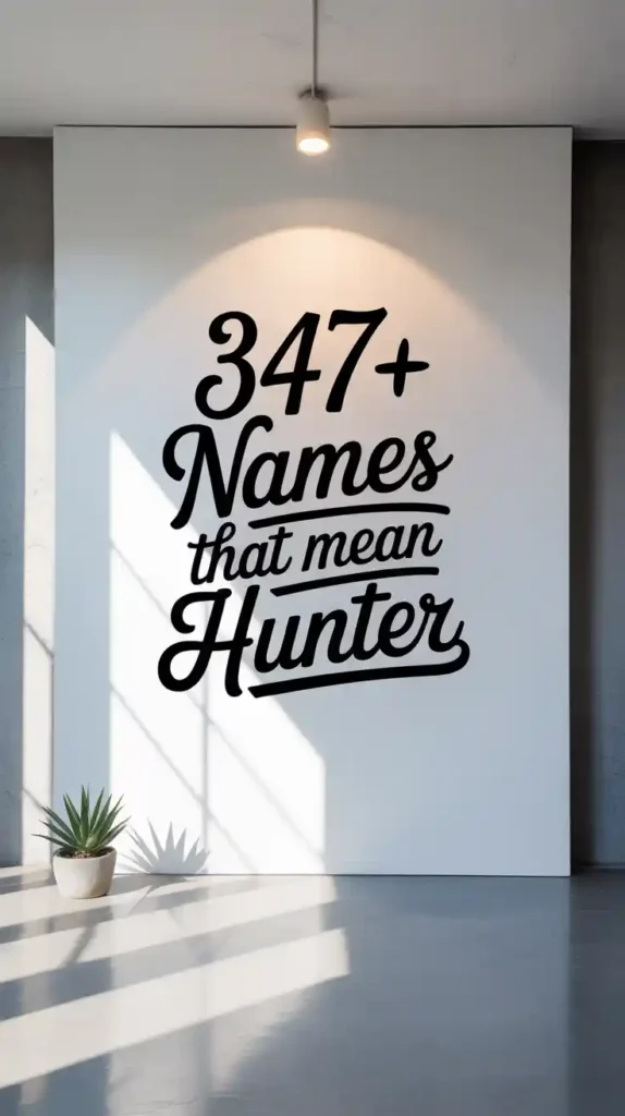 Names That Mean Hunter