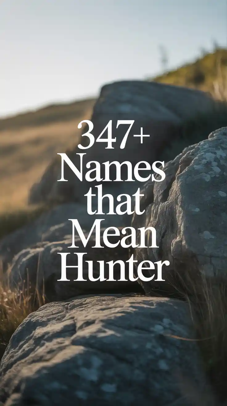 Names That Mean Hunter