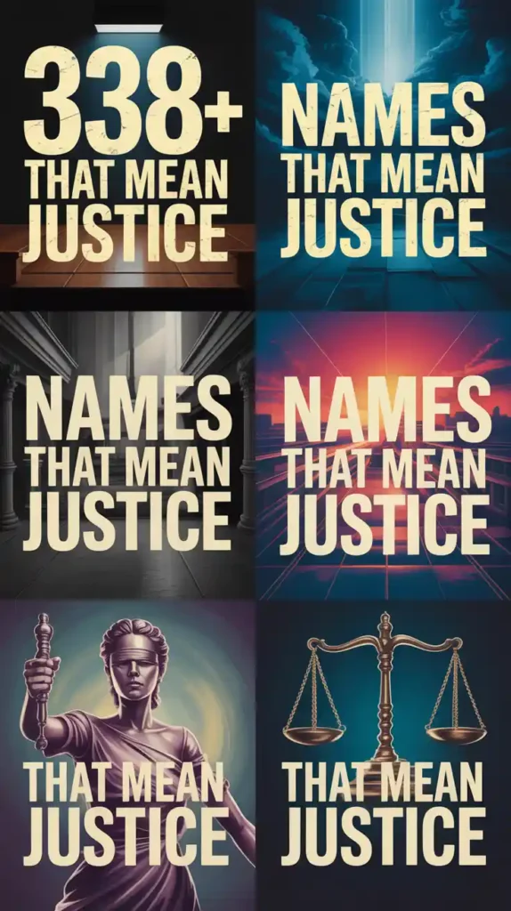 Names That Mean Justice