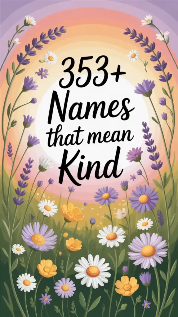  Names That Mean Kind