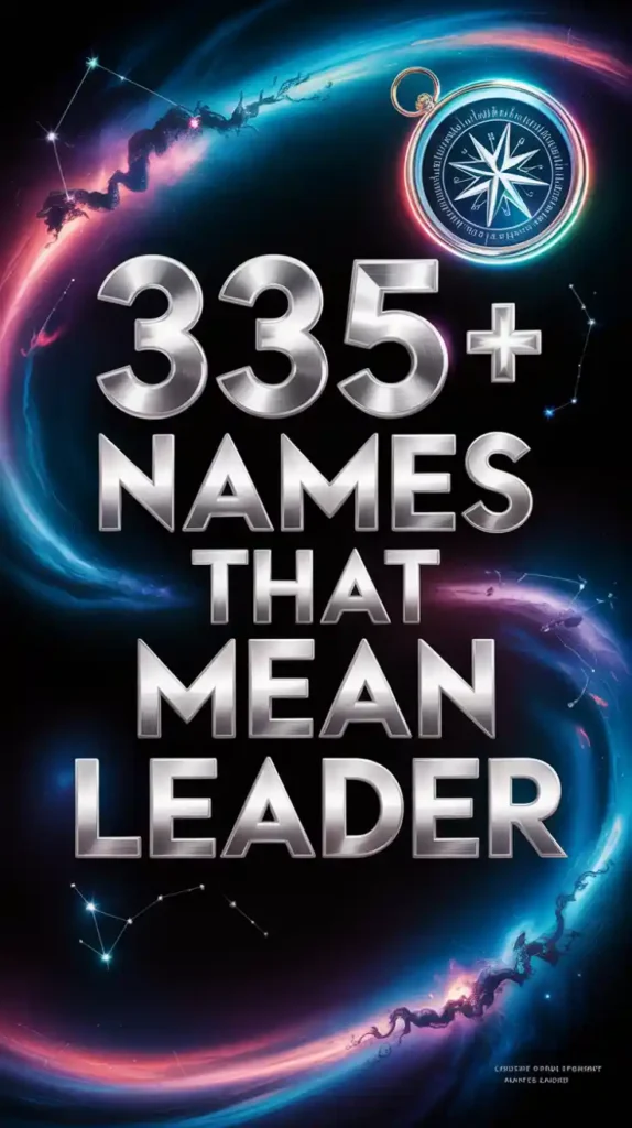  Names That Mean Leader 