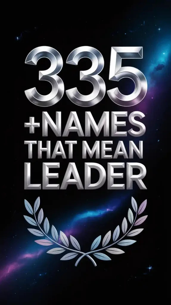  Names That Mean Leader 