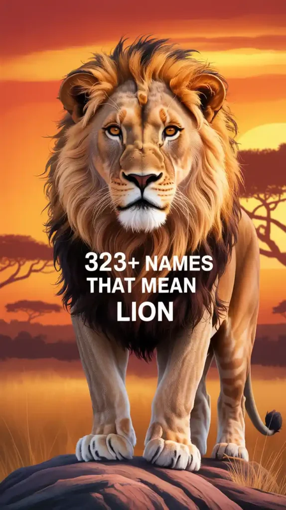Names That Mean Lion

