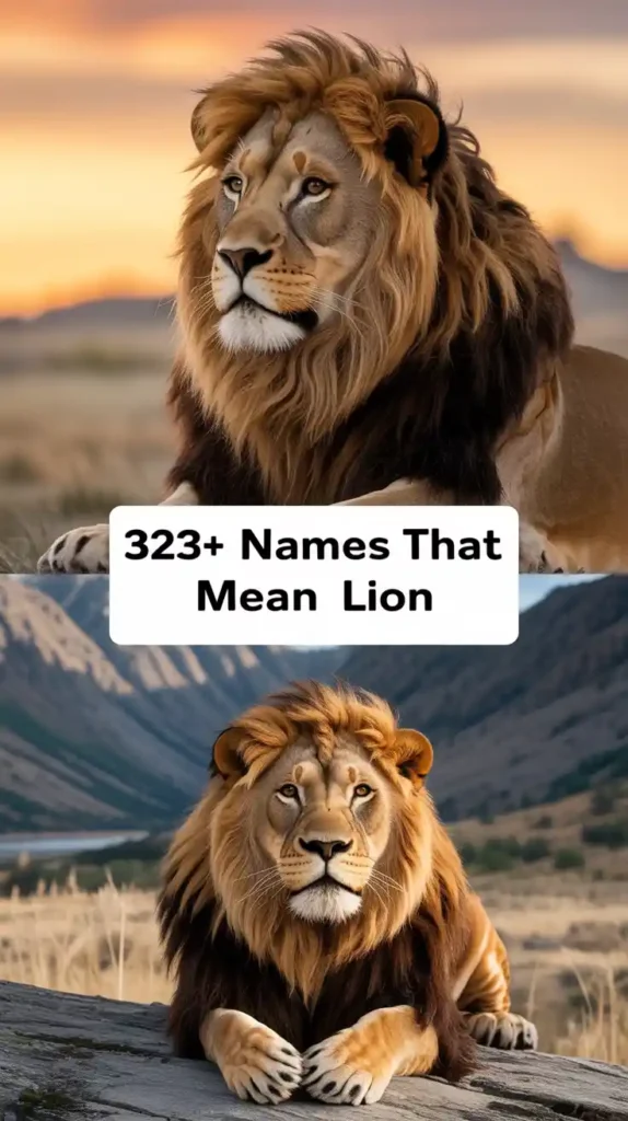 Names That Mean Lion