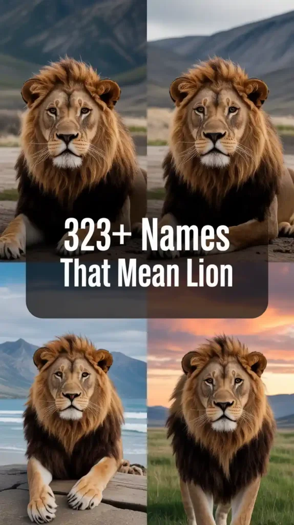 Names That Mean Lion