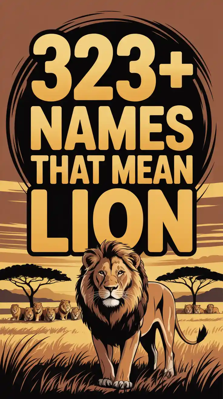 Names That Mean Lion
