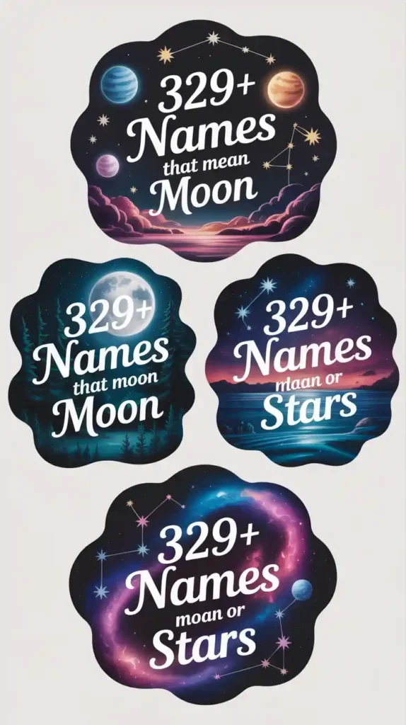 Names That Mean Moon or Stars