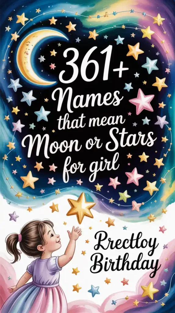 Names That Mean Moon or Stars for Girl