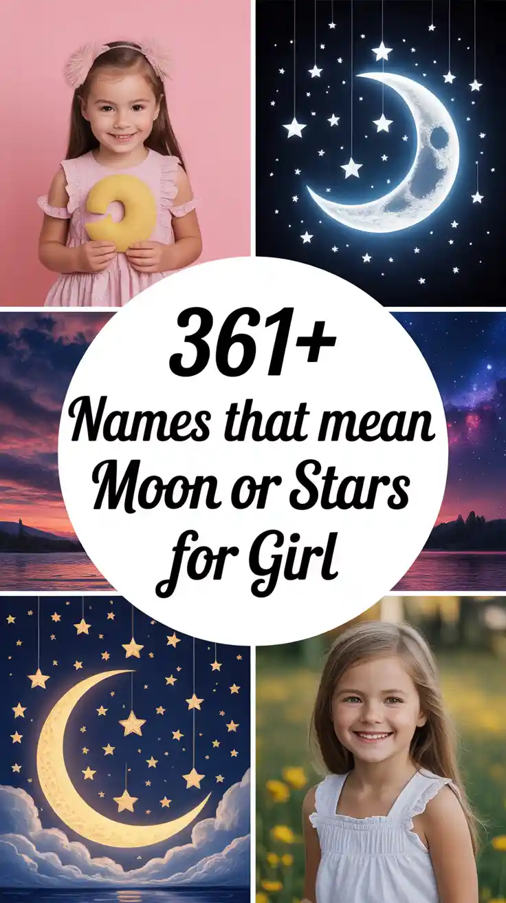 Names That Mean Moon or Stars for Girl