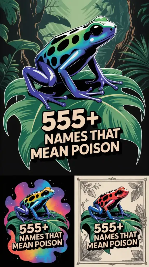Names That Mean Poison