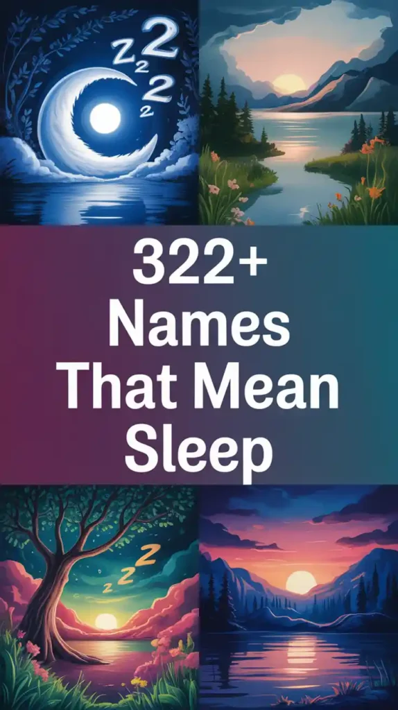 Names That Mean Sleep