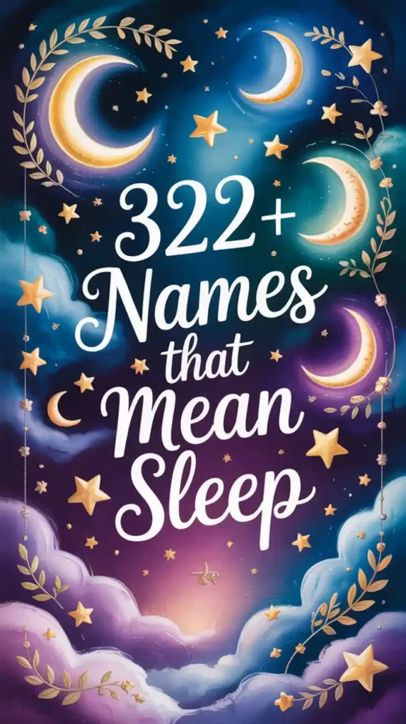 Names That Mean Sleep