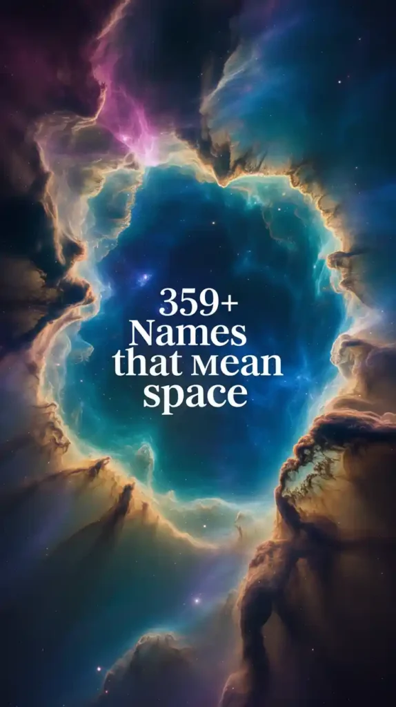 Names That Mean Space