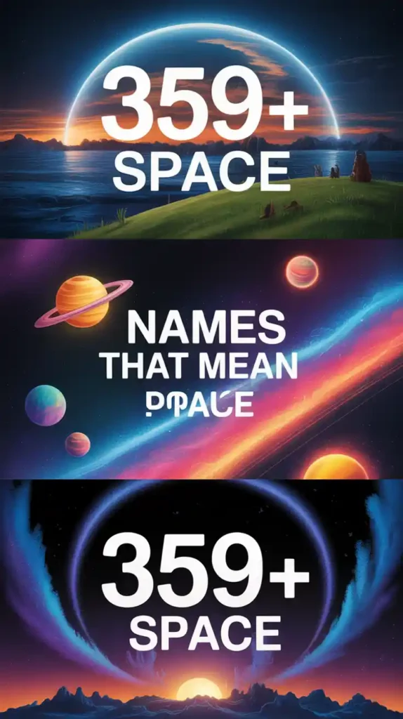 Names That Mean Space