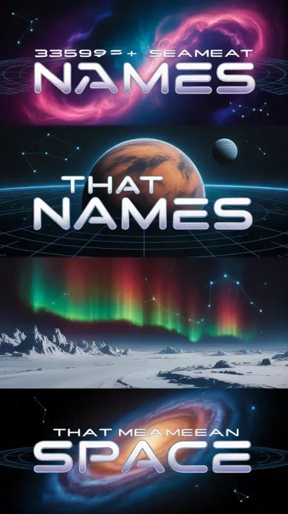 Names That Mean Space