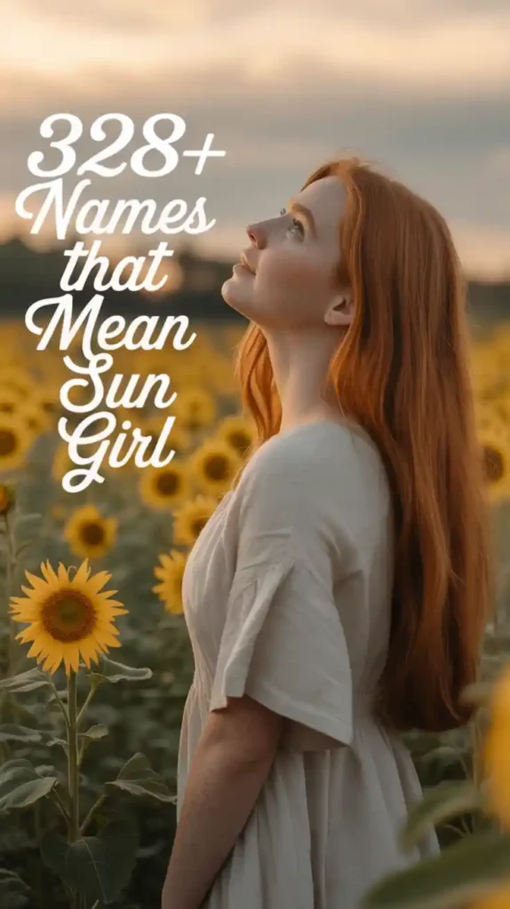 Names That Mean Sun Girl
